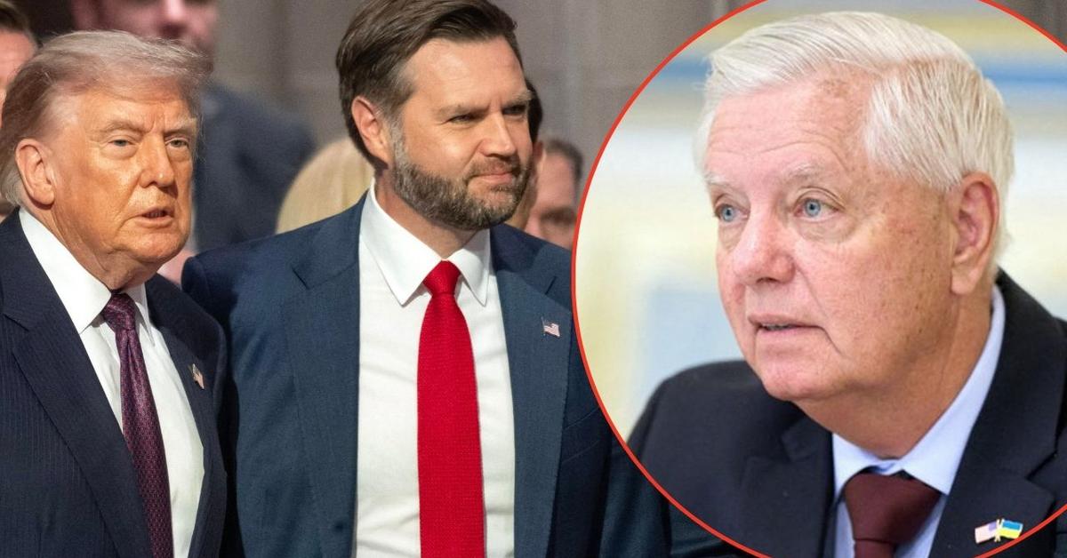 Donald Trump Caught Gossiping With JD Vance About 'Bossy' Guest at Lindsey Graham's Funeral