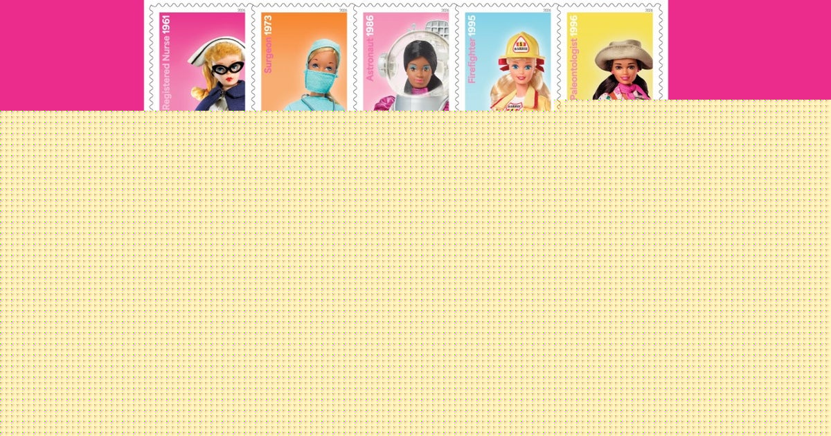 US Postal Service unveils new series of 10 Barbie Doll stamps
