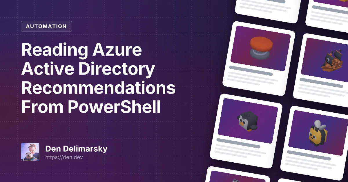 Reading Azure Active Directory Recommendations From PowerShell