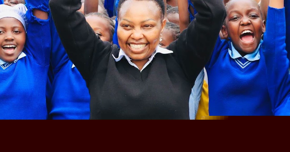 Is RUTO’s former flower girl MILLICENT OMANGA overdoing her PR stunts with school kids? - Nice curves though (See PHOTOs)