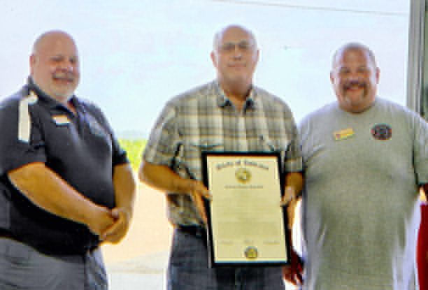 Poneto fire chief recognized