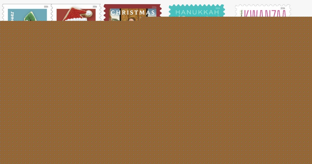 US Postal Service unveils 2026 holiday stamps - See the designs