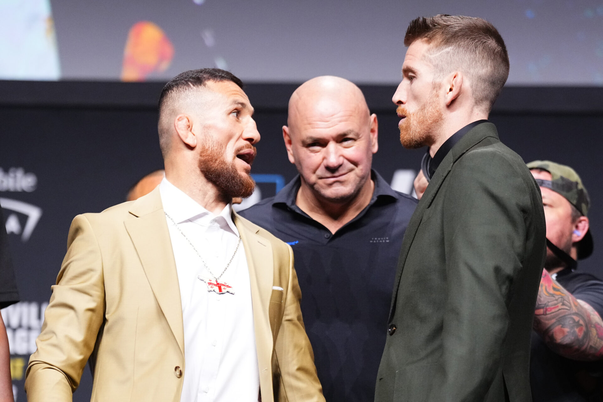 Cory Sandhagen sends stern warning to Merab Dvalishvili in intense UFC 320 faceoff