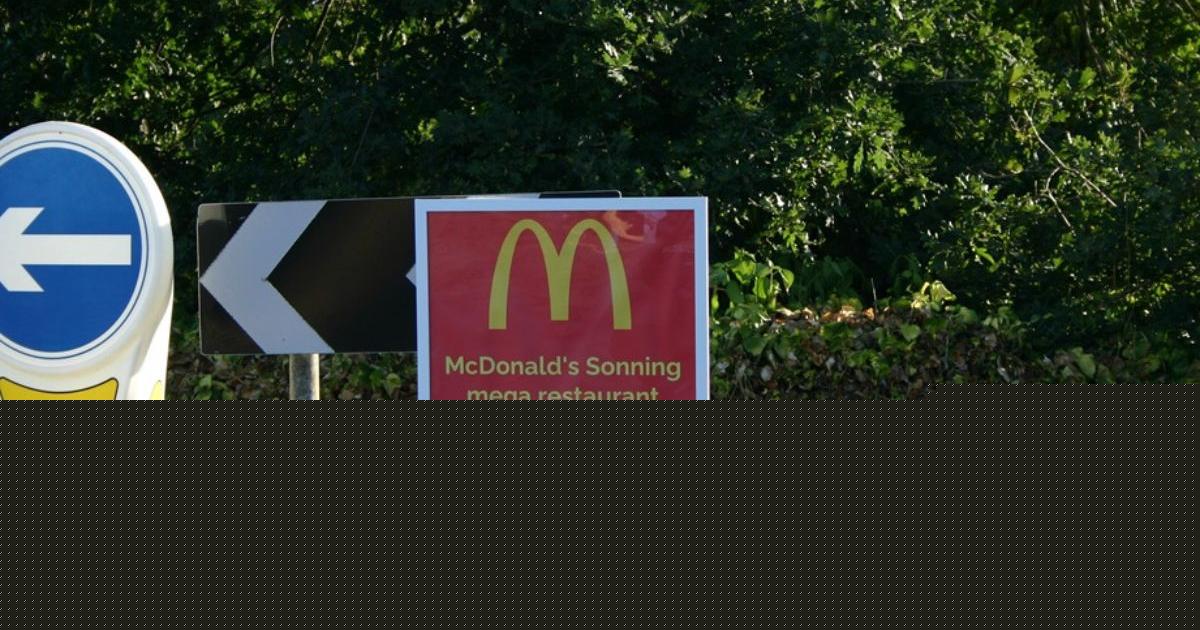 Mystery 'Mega' Mcdonald's sign appears on roundabout
