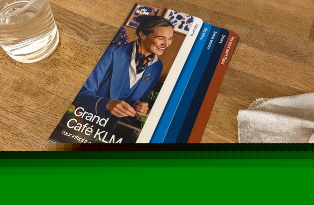 KLM begrüsst Passagiere im Grand Café KLM