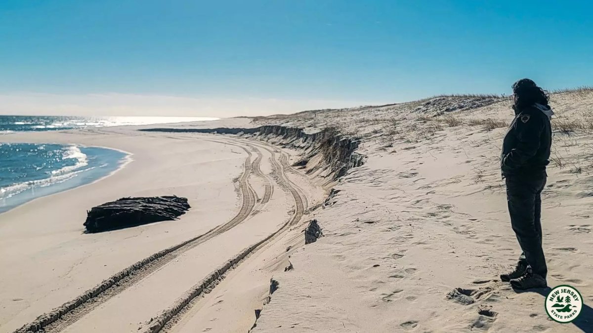 Winter storms uncover 19th-century shipwreck on New Jersey beach