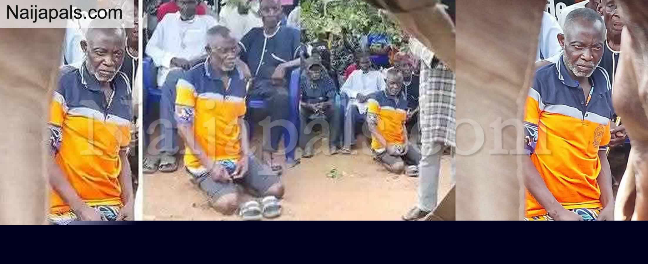 “Poverty Is a Bastard” — Benue Man Reacts to Photos of Elderly Man Accused of Witchcraft