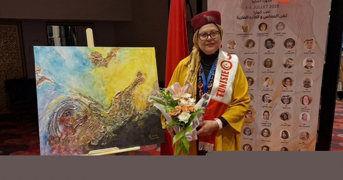نجوى بالفقيه الغنوشي: تألق تشكيلي بين عوالم التجريد ومحافل التراث | Meo