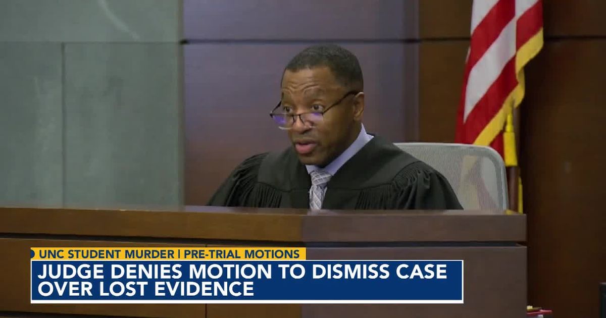 Judge calls lost blood sample ‘absurd’ in UNC student murder case