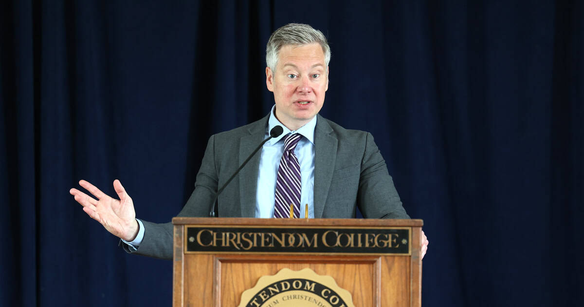 Christendom College to Host Acclaimed Poet James Matthew Wilson for Collegiate Lecture Series