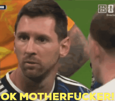 Lionel Messi Nod - OK MFer GIF