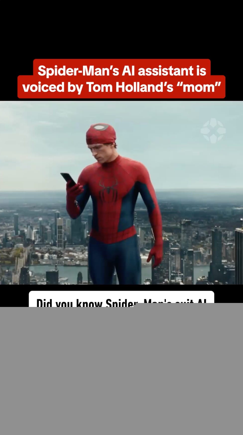 Spider-Man's AI Assistant Is Voiced by Tom Holland's "Movie Mom"