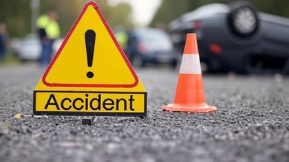 One killed as two truck containers catch fire after collision in Andhra