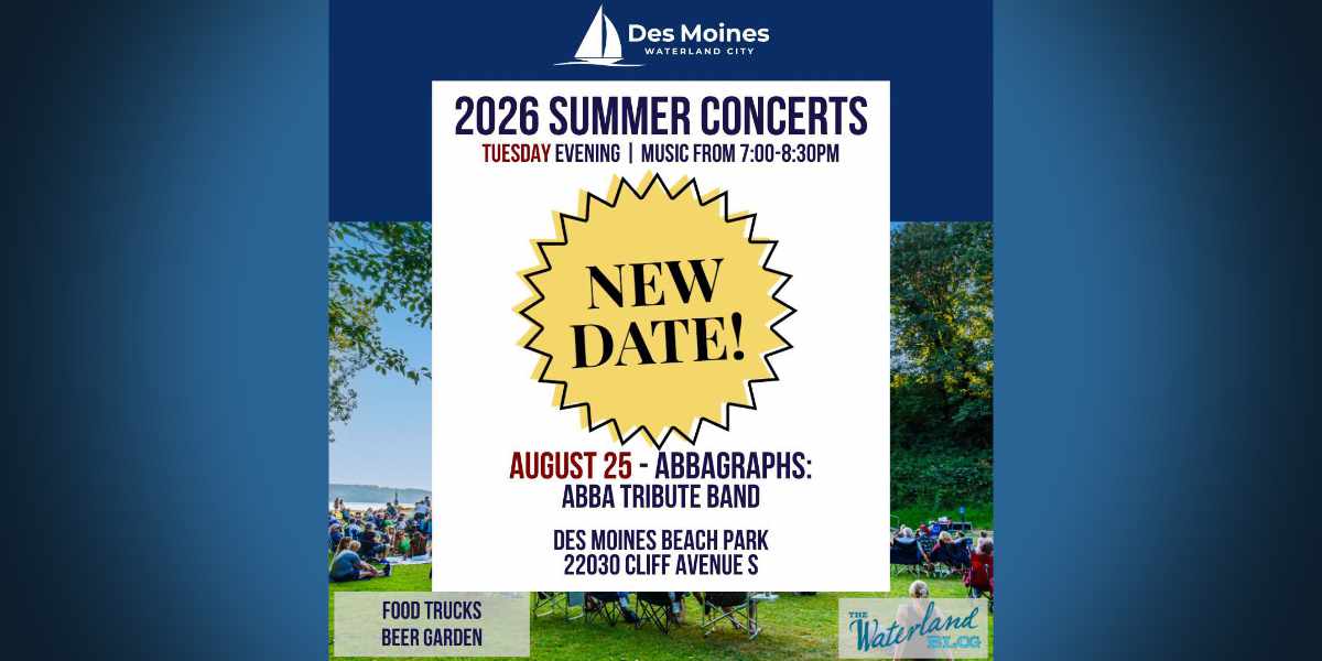 ‘Here We Go Again’ – ABBAGraphs concert rescheduled for Aug. 25 at Des Moines Beach Park