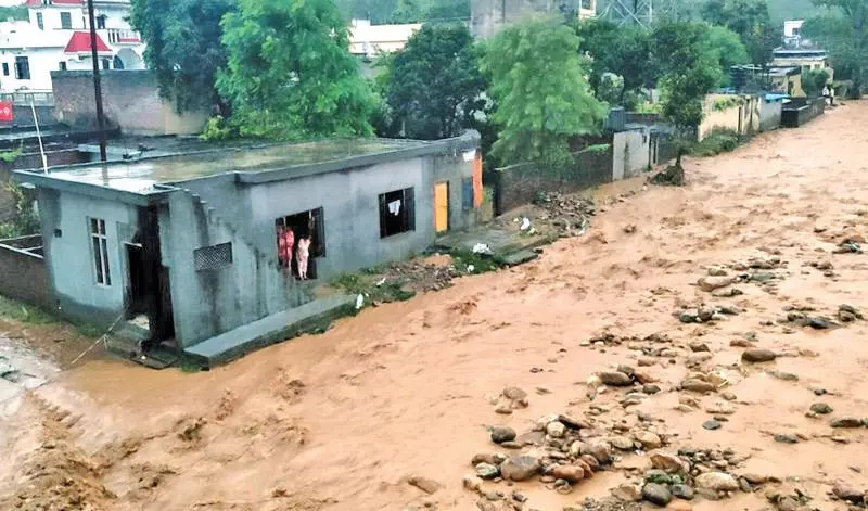 Two die as multiple cloudbursts, flash floods wreak havoc across J&K