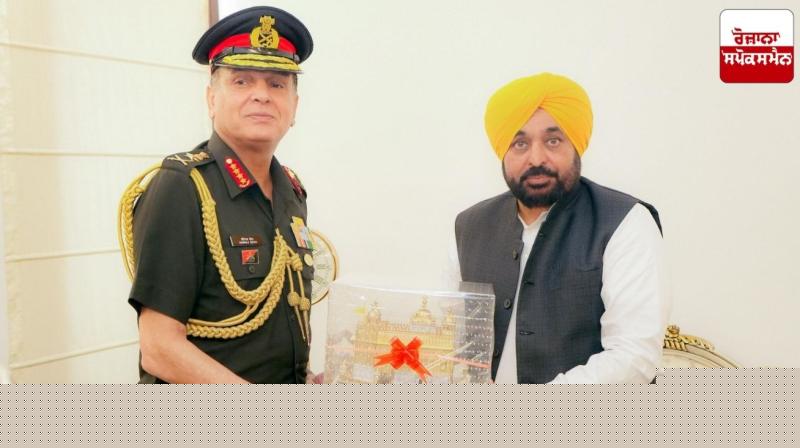 CM Bhagwant Mann Meets Army Chief, Pushes for Stronger Border Cooperation