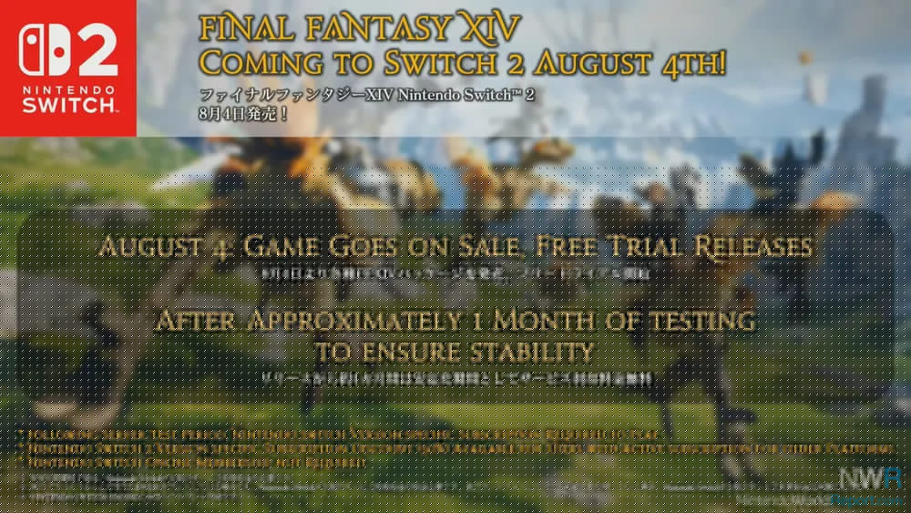 Final Fantasy XIV Logs Into Switch 2 On August 4