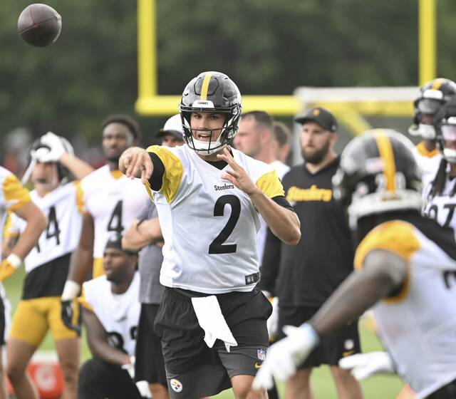 Tim Benz: Coaches insist Mason Rudolph is keeping himself in Steelers’ QB mix