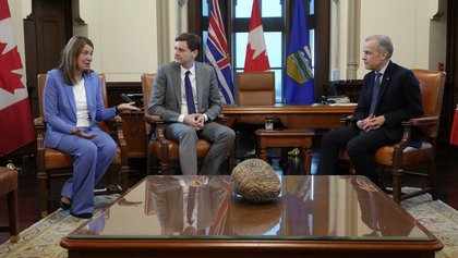 ‘Borderline friendly’: Premiers of Alberta and B.C. meet with Carney, talk pipeline
