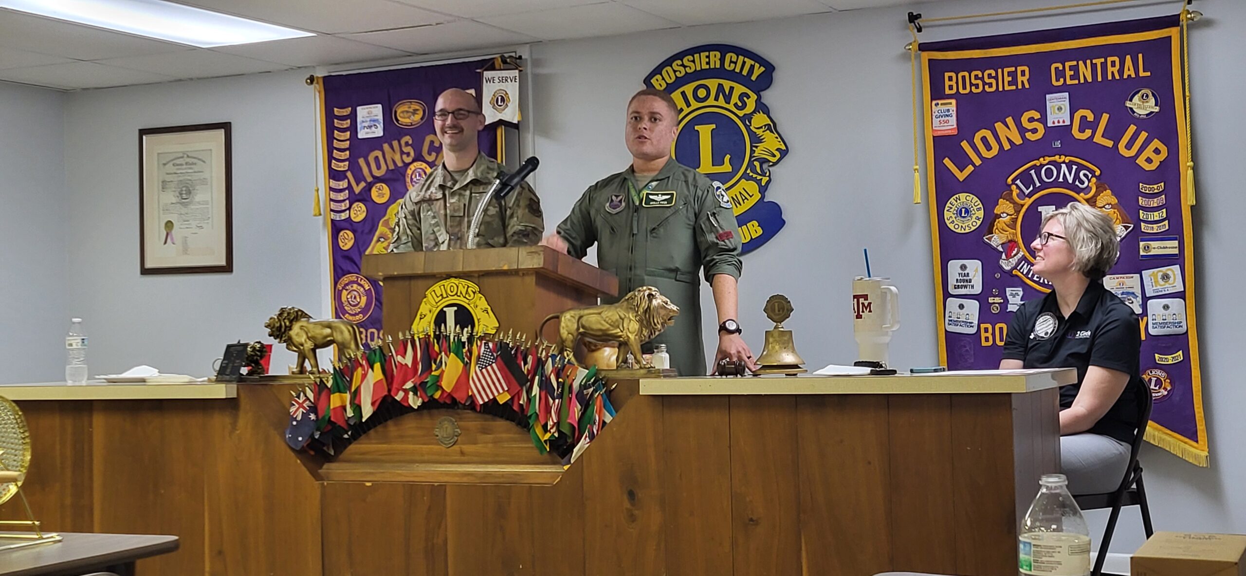 Bossier City Lions Club Hears from Barksdale AFB Disaster Recovery Team at Weekly Meeting