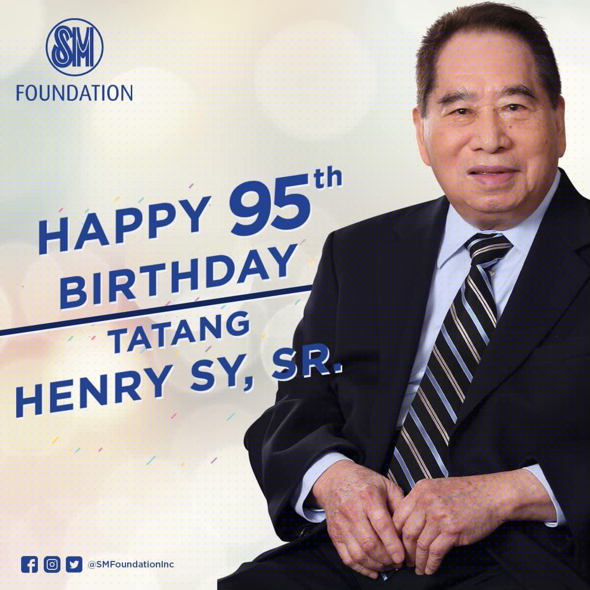 Remembering Henry Sy Senior on his 95th Birthday: Giving back to society remains Tatang’s Endearing Legacy