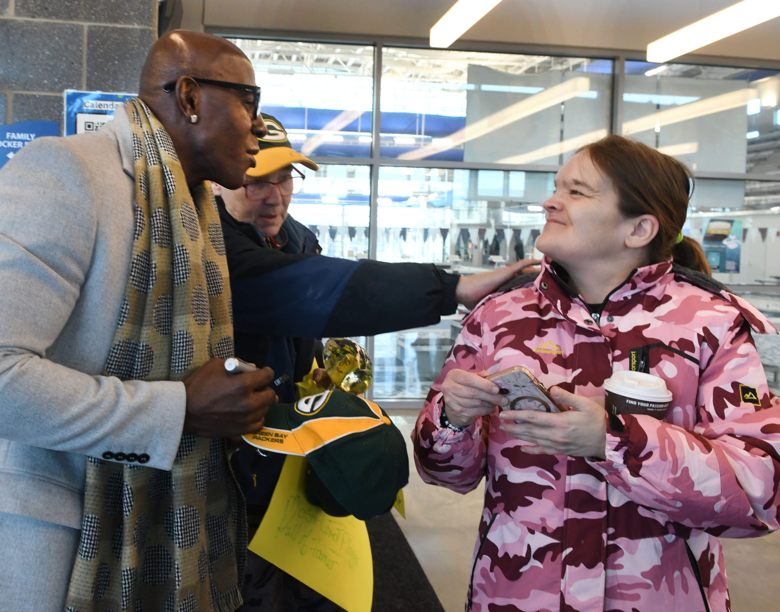 Donald Driver helps kick off girls flag football in Racine