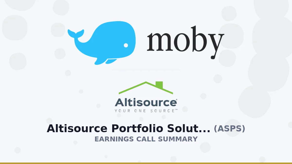 Altisource Portfolio Solutions S.A. Q2 2026 Earnings Call Summary