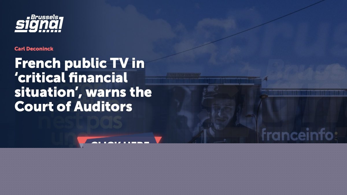French public TV in ‘critical financial situation’, warns the Court of Auditors