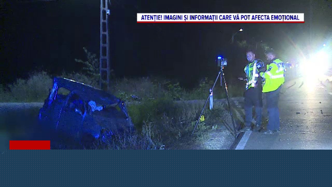 Accident înfiorător provocat de un tânăr fără permis, în Dâmbovița. Nimeni nu a supraviețuit