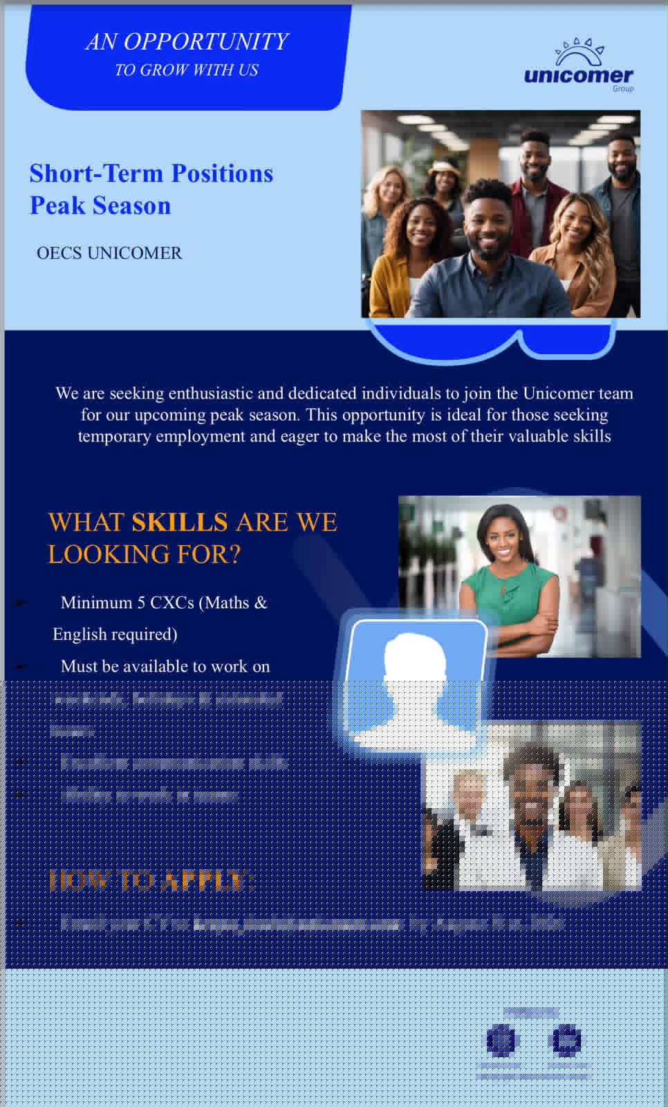 Unicomer Recruiting Short-Term Workers for Peak Season