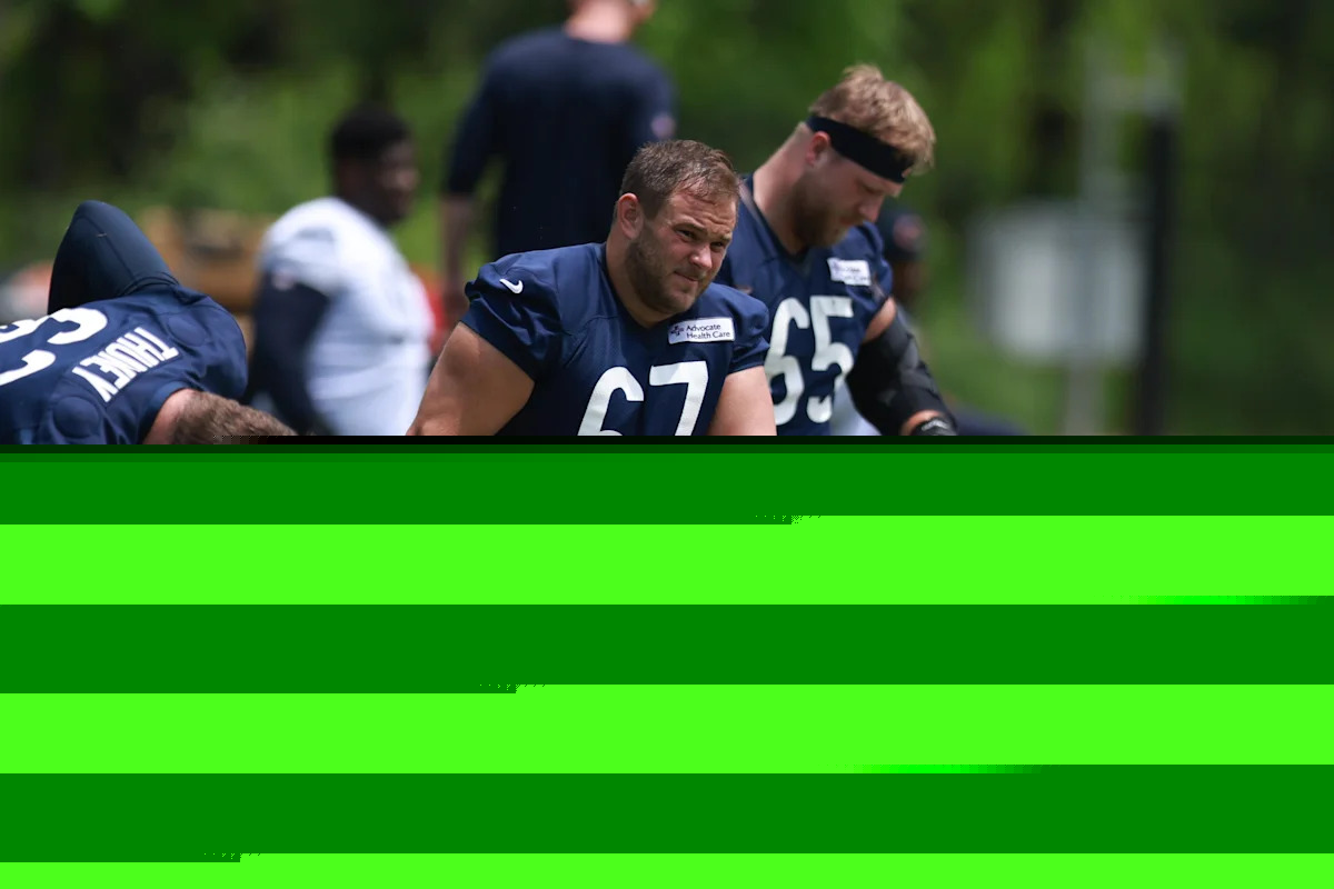 Bears cooking with Garrett Bradbury, Luther Burden hype, left tackle competition