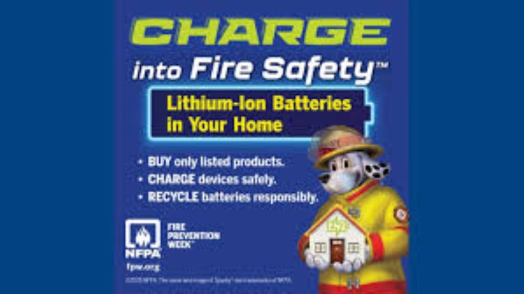 Fire Prevention Week Focuses on Lithium Ion Batteries