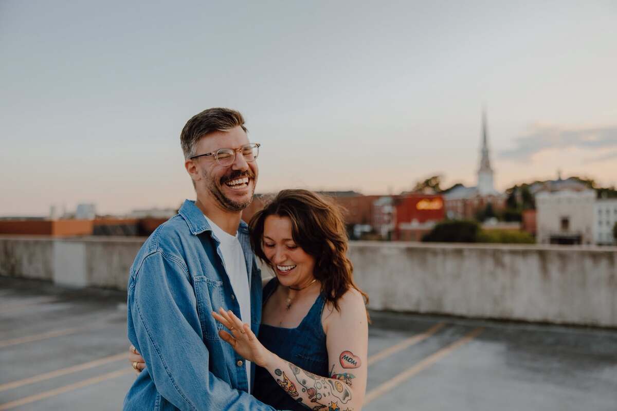 Why this couple got engaged on a Bangor parking garage roof