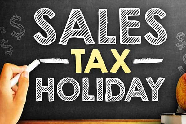 Sales Tax Holiday This Weekend