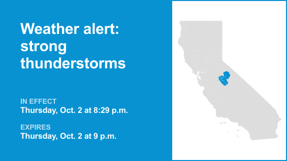 Update: Pea-sized hail expected with thunderstorms to hit Yosemite Thursday