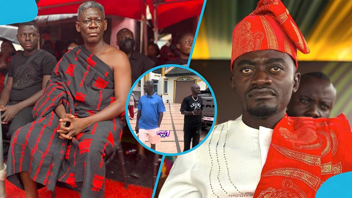 Agya Koo and Lil Win link up on movie set after years of alleged ‘beef’
