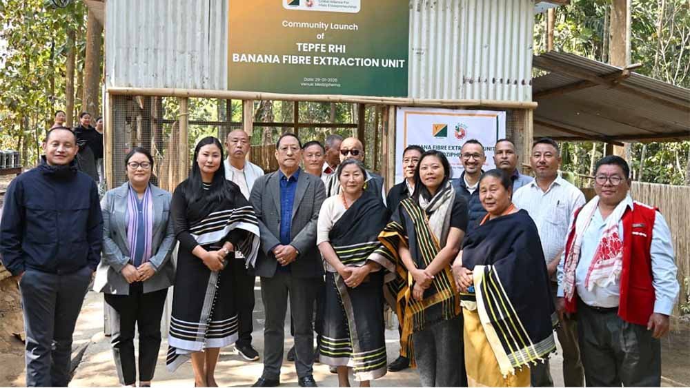 Nagaland: Hekani launches Banana Fibre Extraction unit at Medziphema Town