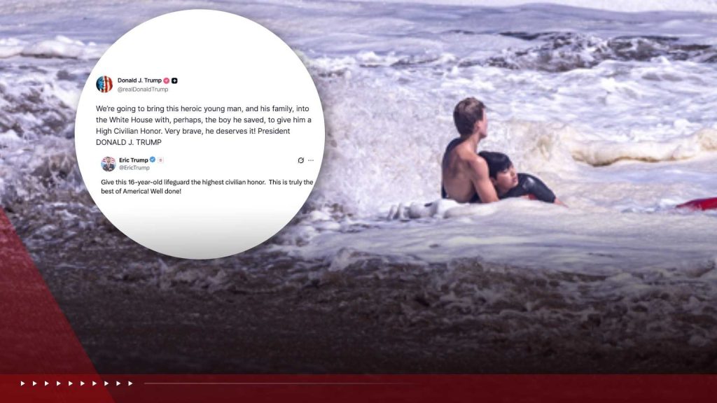Trump invites teen lifeguard to White House for ‘heroic’ rescue at California beach