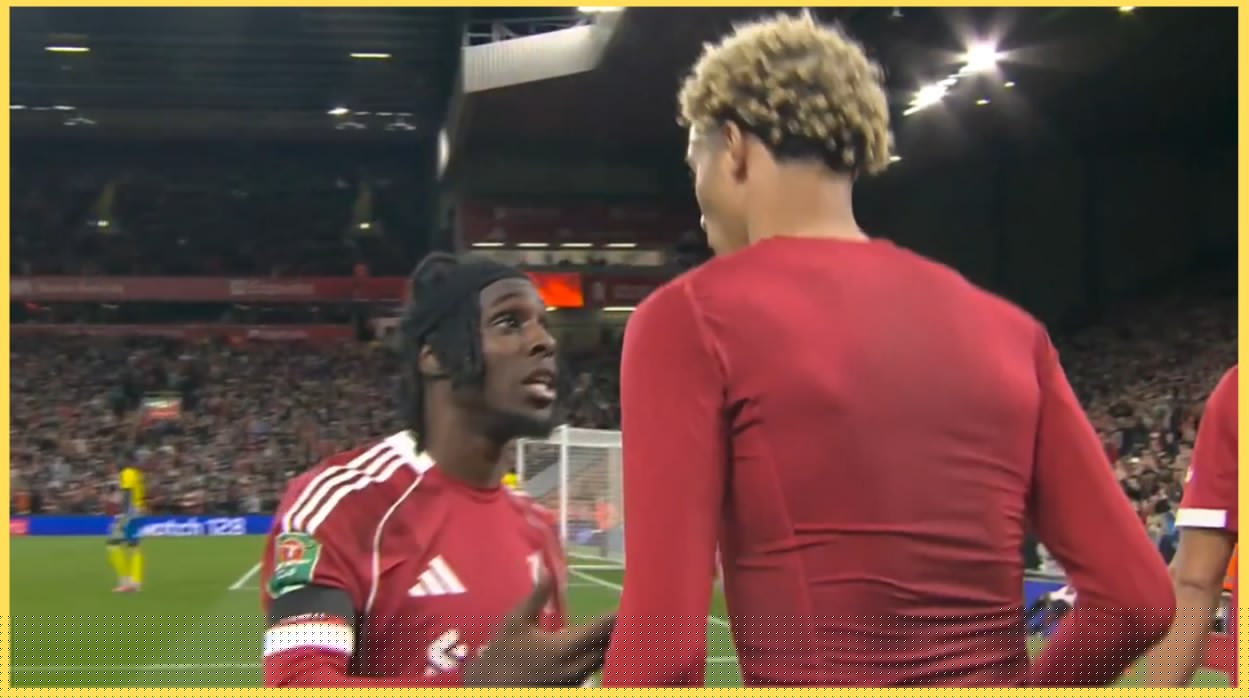 (Video) Jeremie Frimpong knew exactly what would happen as he remonstrates with Hugo Ekitike