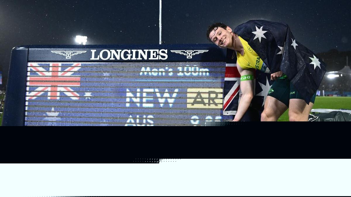 Records fall, Aussies pipped in thrilling 100m finals