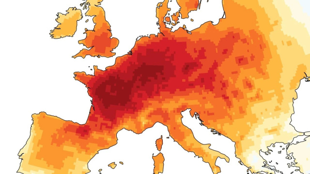 Western Europe Records Hottest June-July Ever