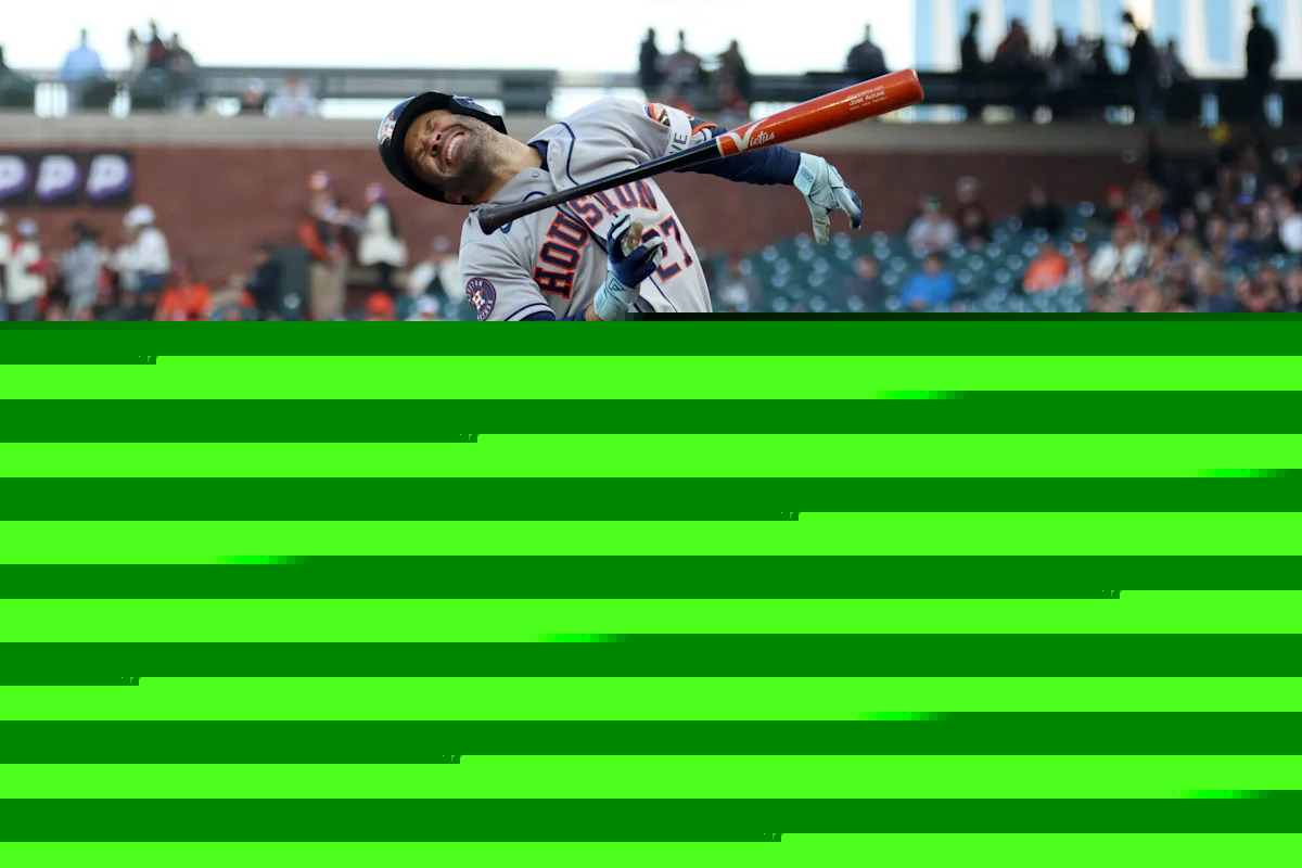 Jose Altuve leaves game vs. Giants early after being hit by pitch in his foot