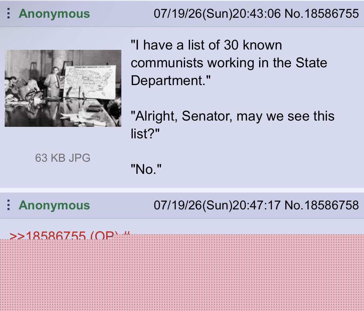 Greentext Stories - McCarthyism | /r/Greentext