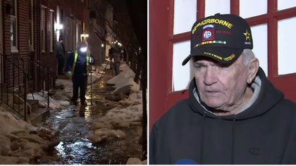 Possible water main break floods veteran's home: 'I'm an ex-paratrooper, so I'm pretty resilient'