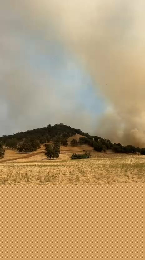 Gann Fire as Burned Through 6,500 Acres of Calaveras County