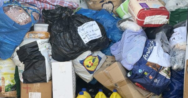 A charity convoy crosses from Algeciras to Ceuta