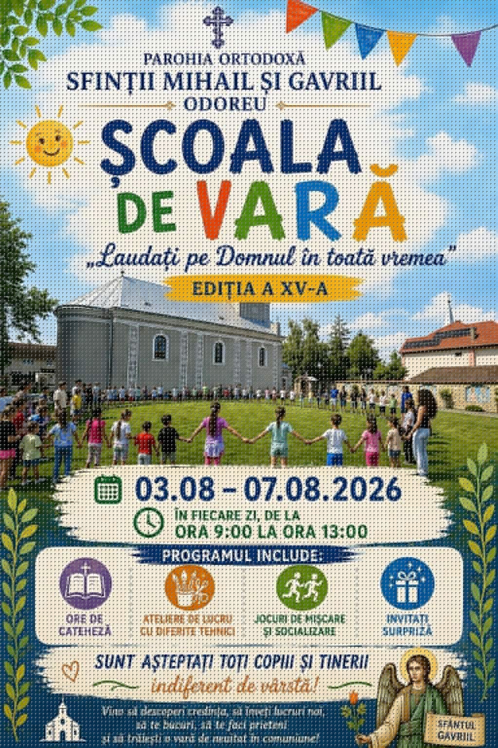 Parohia Ortodoxă din Odoreu dă startul celei de-a XV-a ediții a Școlii de Vară