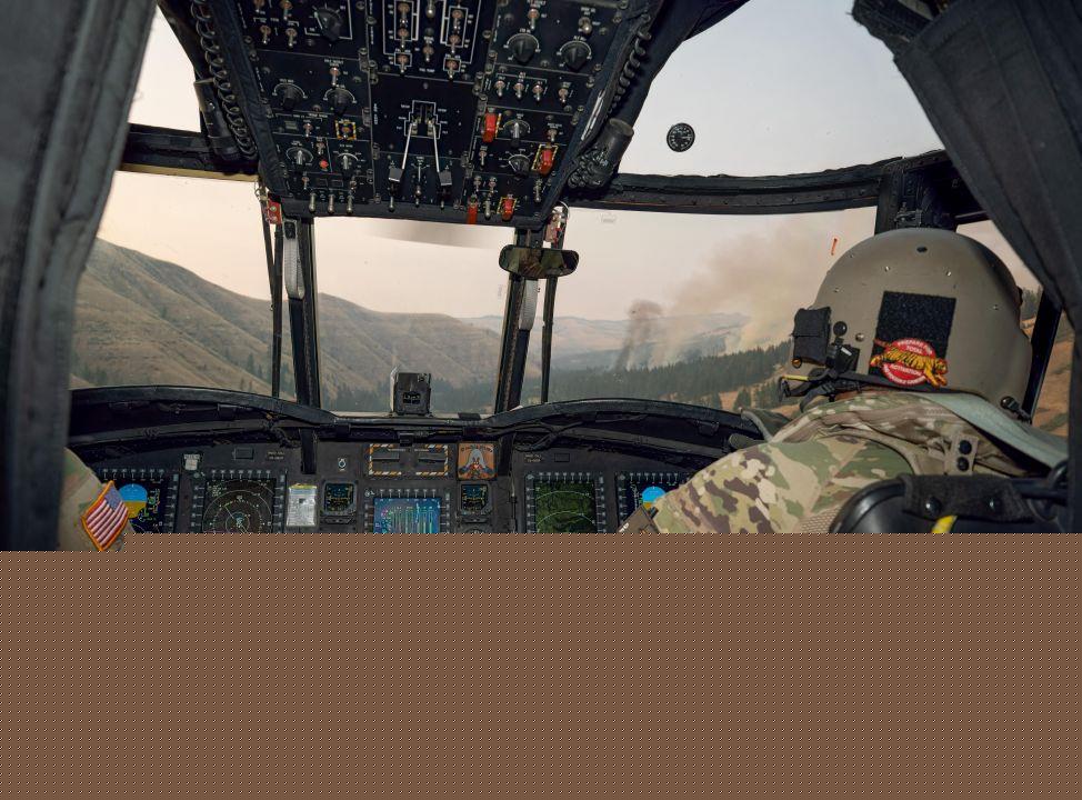 Oregon guard fly to douse Eastern Oregon wildfires