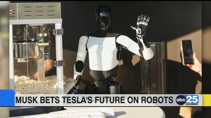 Elon Musk bets Tesla’s future on robots