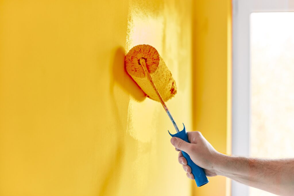 Minimising rub-out in tinted interior wall paints